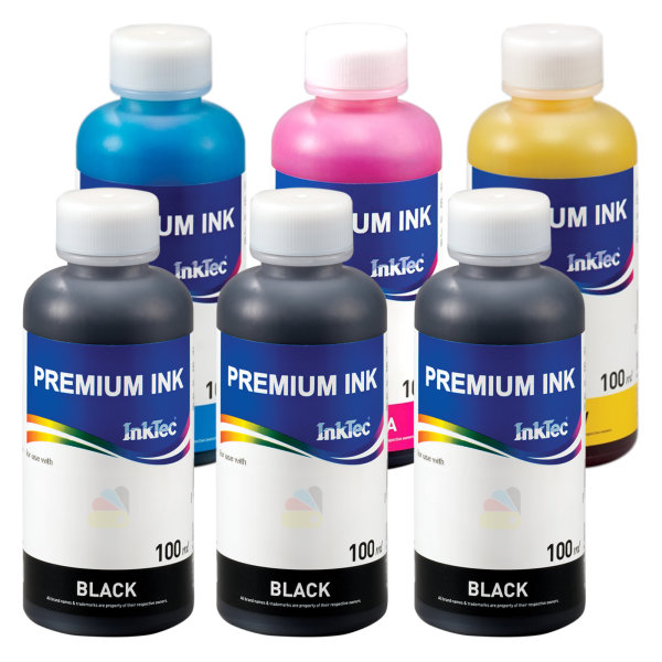 InkTec Tinte f&uuml;r Canon PGI-570 CLI-571 - 6x 100ml