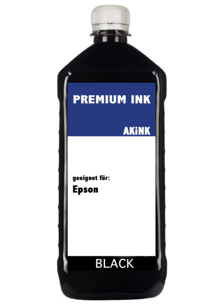 Akink Tinte f&uuml;r Epson T6641 schwarz - 1 Liter