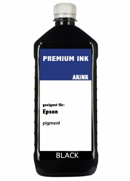 Akink Tinte f&uuml;r Epson Eco Tank Serie schwarz pigment - 250ml